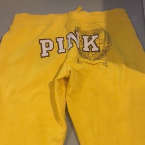 PINK yellow sweatpants - SOLD